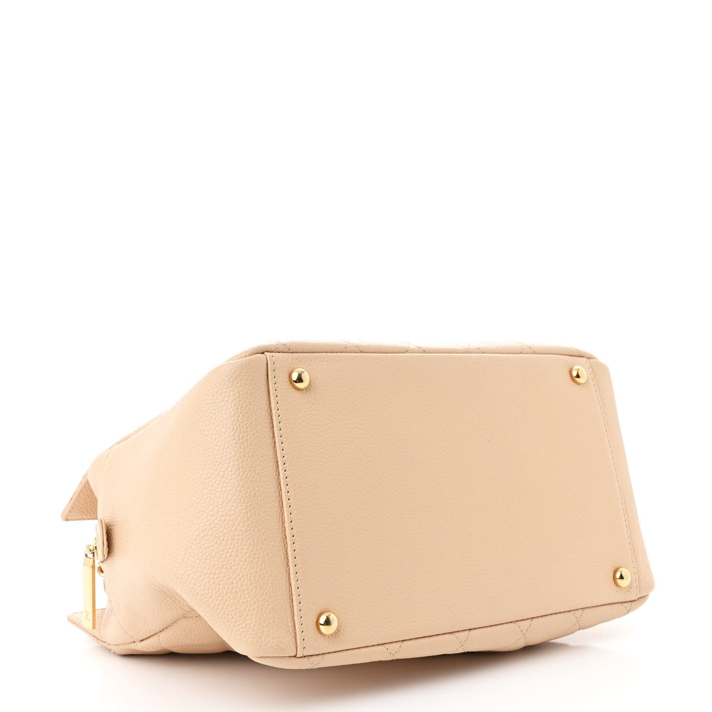Caviar Quilted Petit Timeless Tote PTT Beige