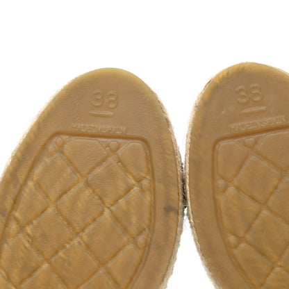 Chanel Mesh Grosgrain CC Espadrilles 38 Black 7 of 10