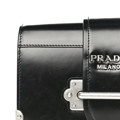 Prada City Calfskin Cahier Chain Wristlet Clutch Black 15 of 18
