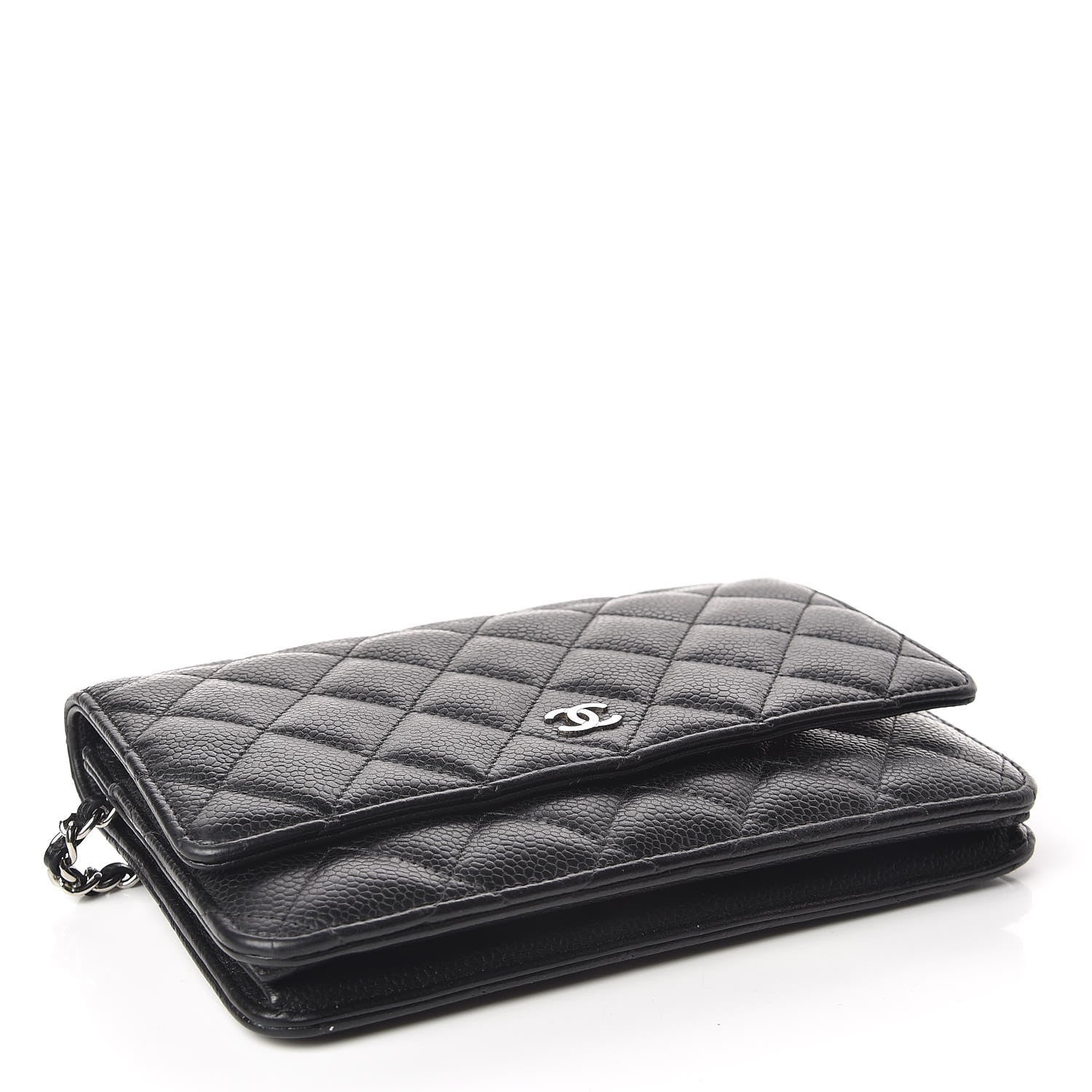 Chanel Caviar Quilted Wallet On Chain WOC Black 4 of 11