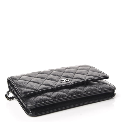 Chanel Caviar Quilted Wallet On Chain WOC Black 4 of 11