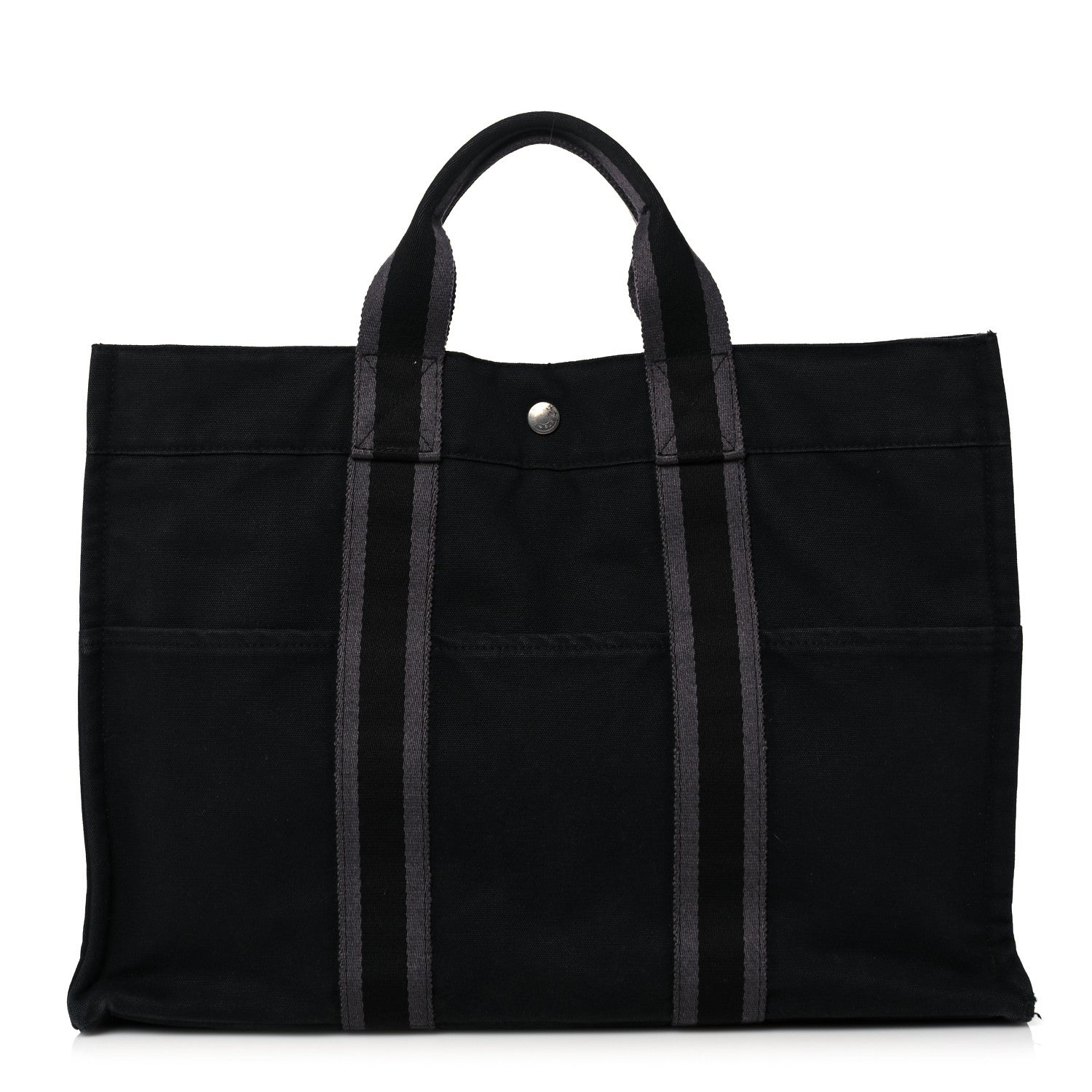 Hermes Canvas Fourre Tout MM Black 1 of 14