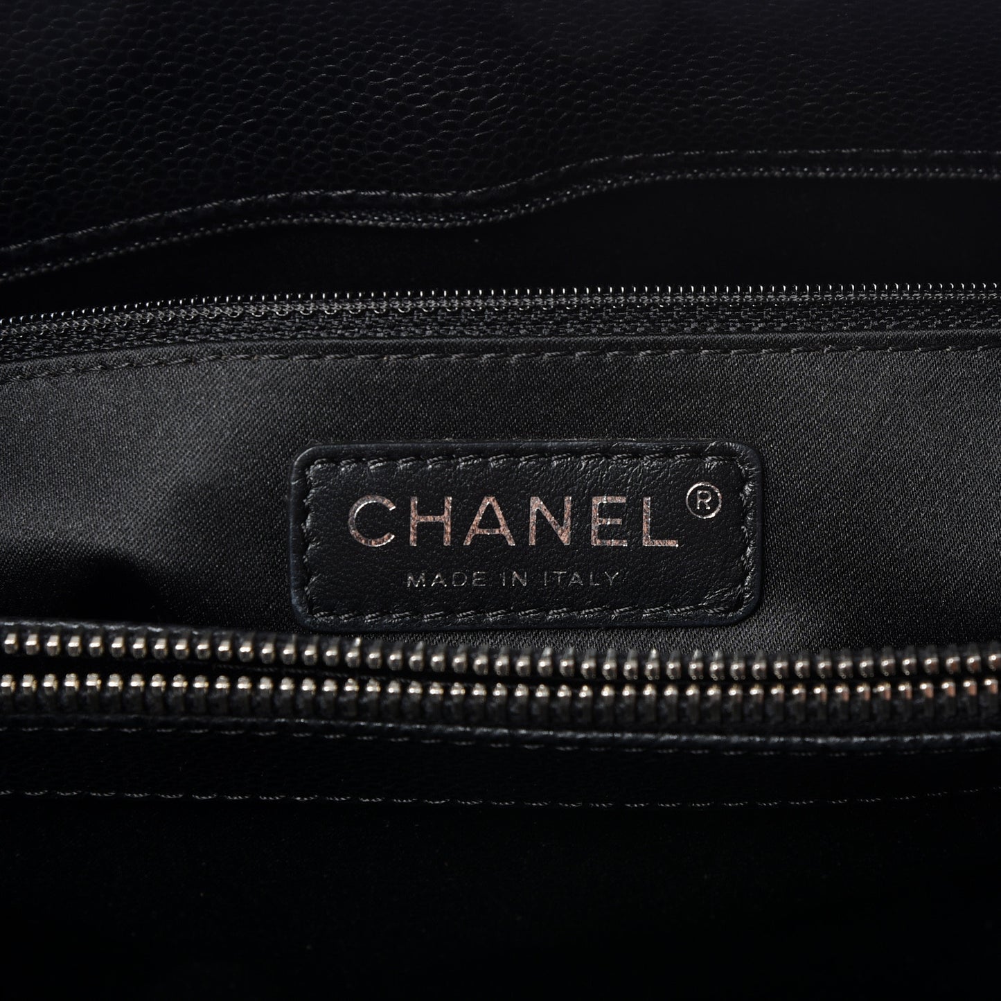 Caviar Quilted Grand Shopping Tote GST Black