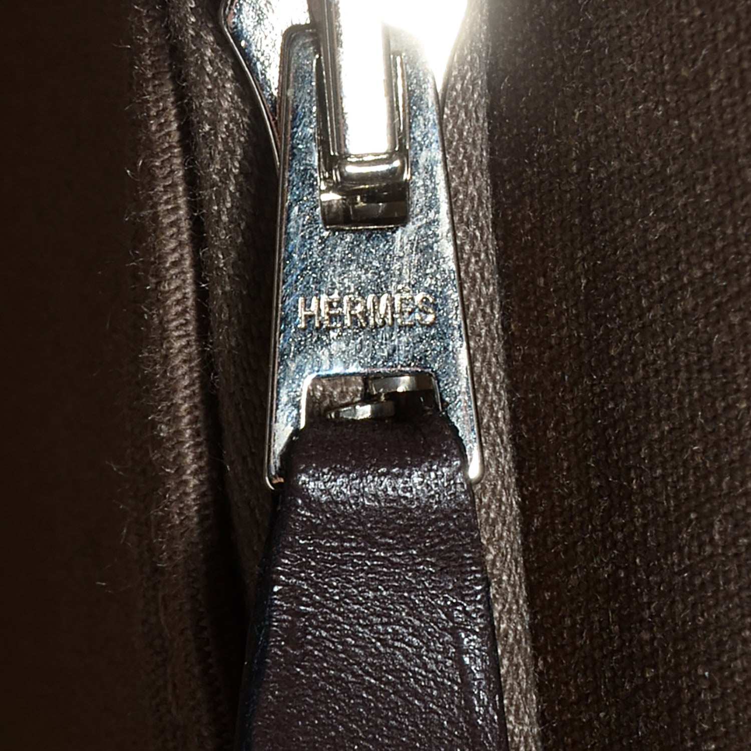 Hermes Toile Cabag Twist 42 GM Etoupe 7 of 11