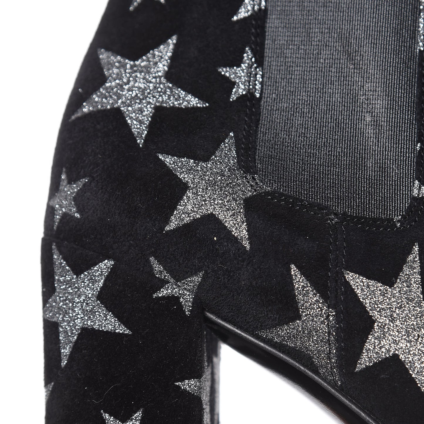 Suede Glitter Stars Babies 90 Ankle Boots 37 Black Argent