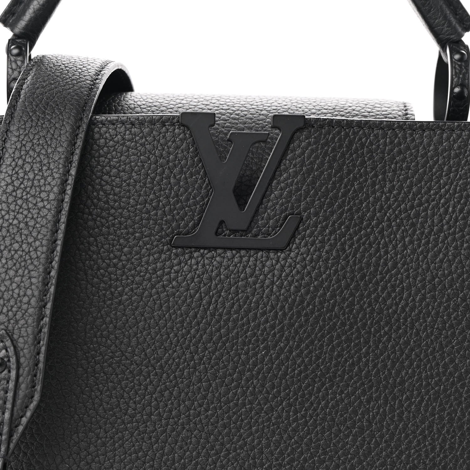 Louis Vuitton Taurillon Capucines BB Matte Black 7 of 8