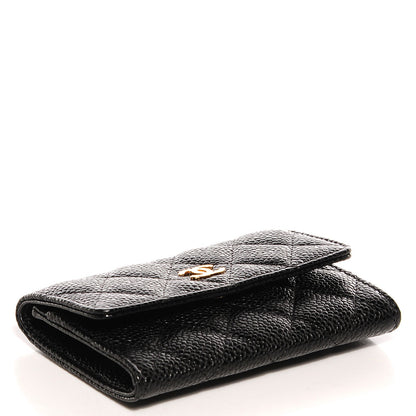 Chanel Caviar Quilted Flap Card Holder Black 4 of 8