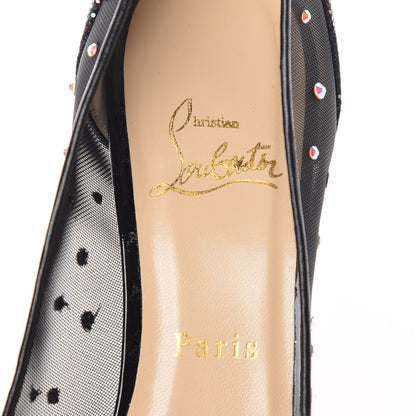 Christian Louboutin Crystal Strass Follies 100 Pumps 39 Black 7 of 7