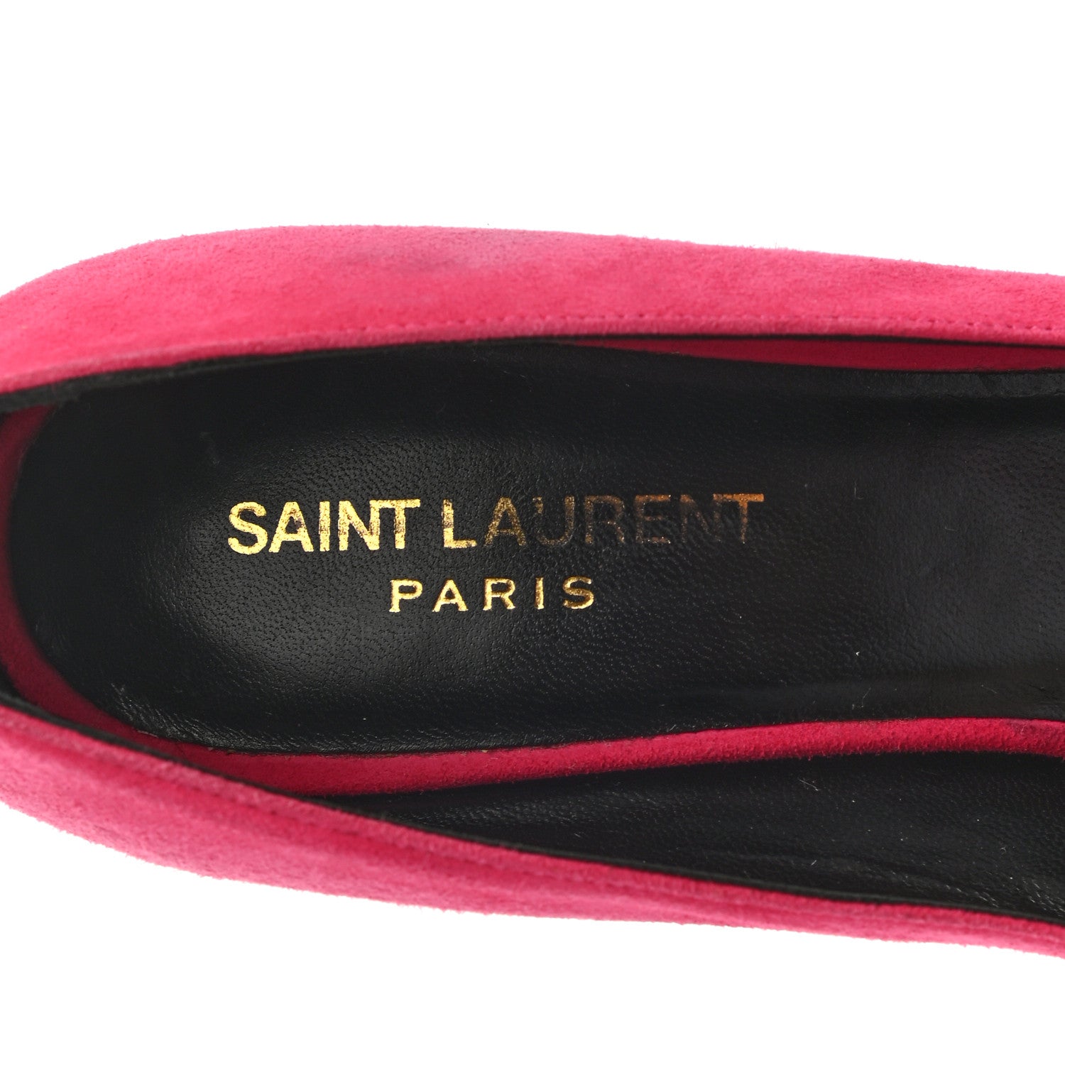 Saint Laurent Suede Calfskin Anja 85 Pumps 38 Hot Pink 7 of 15
