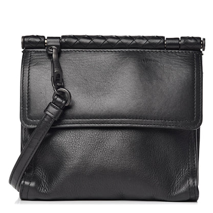 Bottega Veneta Nappa Intrecciato Shoulder Bag Black 1 of 10