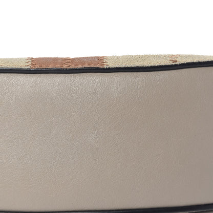 Chloe Suede Calfskin Patchwork Drew Shoulder Bag Motty Grey 11 of 14