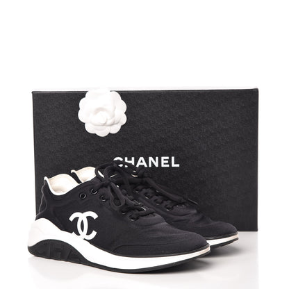 Chanel Lycra CC Sneakers 40 Black 7 of 7