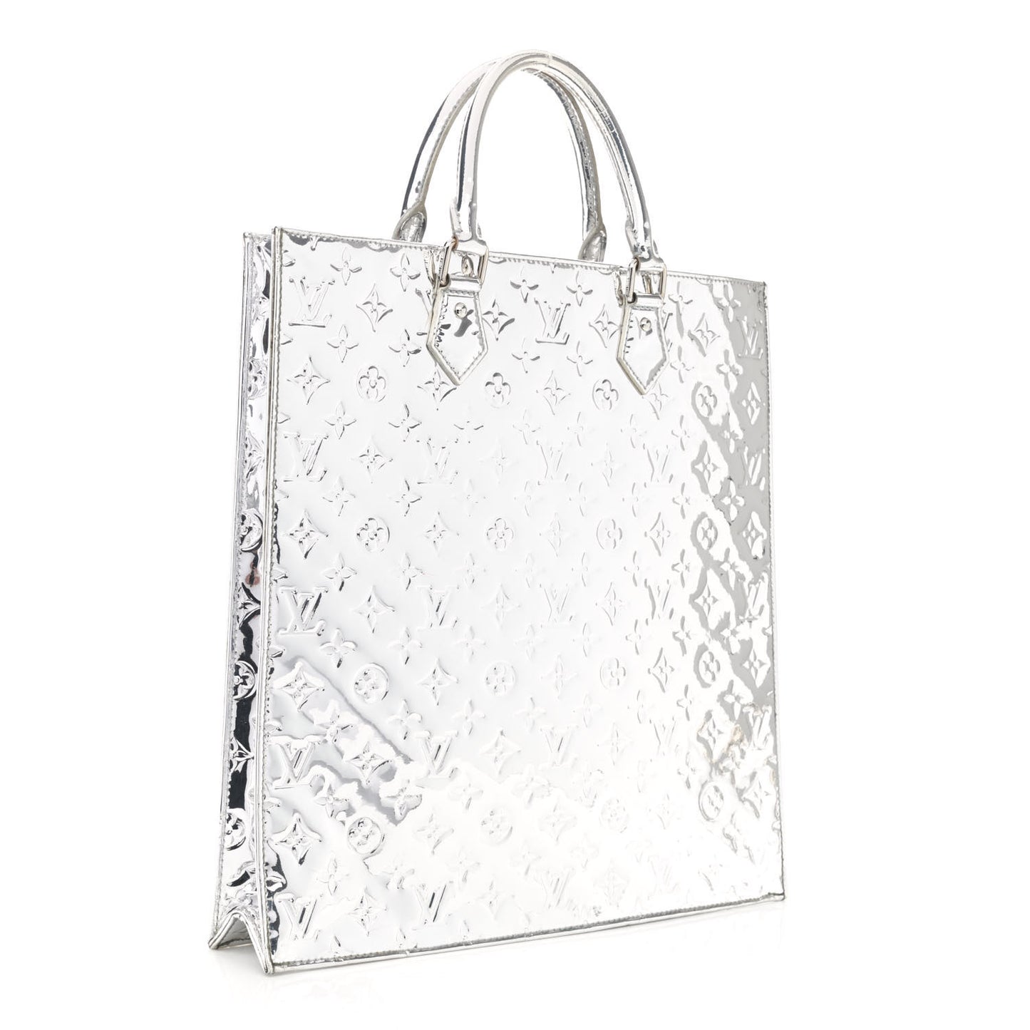 Monogram Miroir Sac Plat Silver
