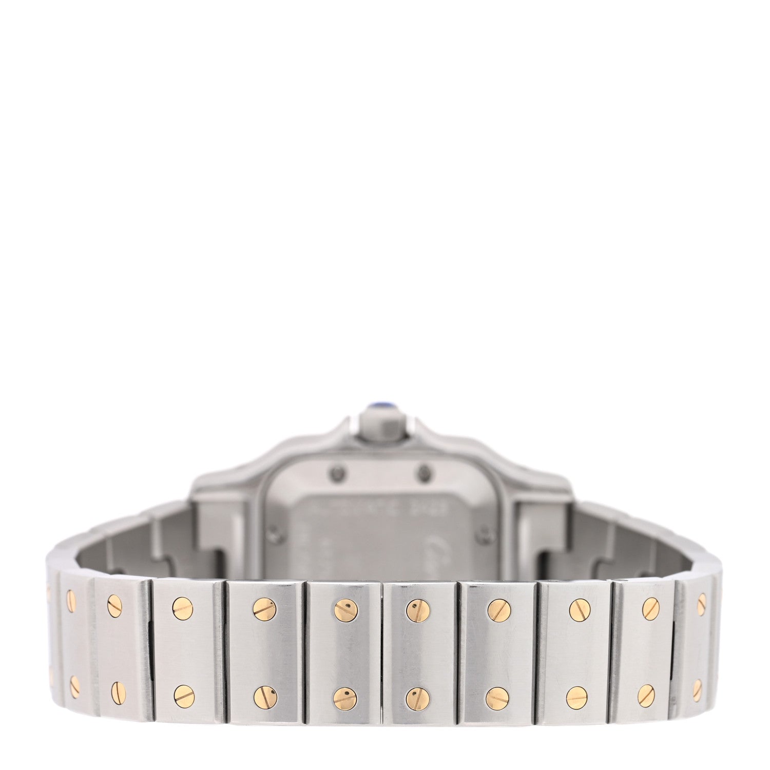 Cartier Stainless Steel 18K Yellow Gold 24mm Santos De Cartier Galbee Automatic Watch 3 of 4