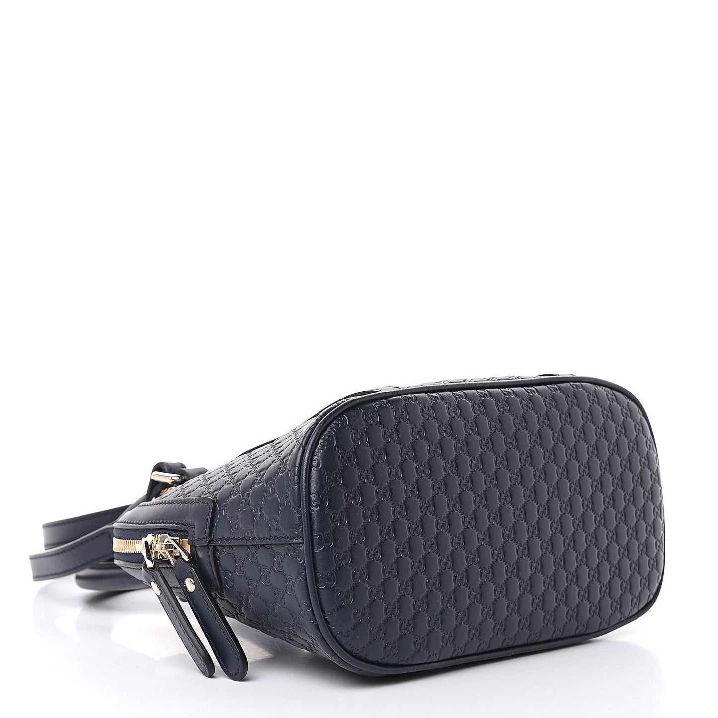 Soft Microguccissima Mini Dome Bag Blue