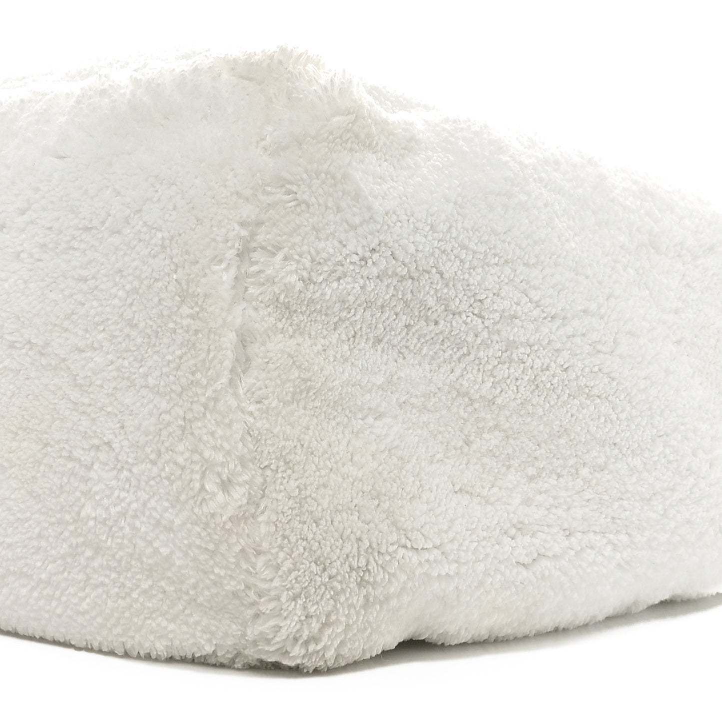 Terry Cloth Tote Bag White Black