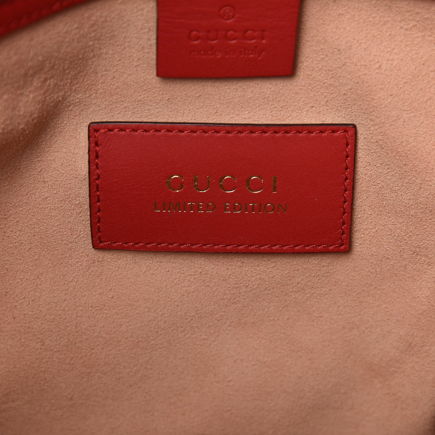 Gucci Soft GG Supreme Monogram Kingsnake Heart Embroidered Medium Crossbody Tote Beige Hibiscus Red 6 of 10