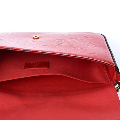 Louis Vuitton Vernis Felicie Pochette Chain Wallet Cherry 4 of 11