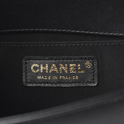 Chanel Calfskin Pearl Small Boy Flap Black 5 of 10