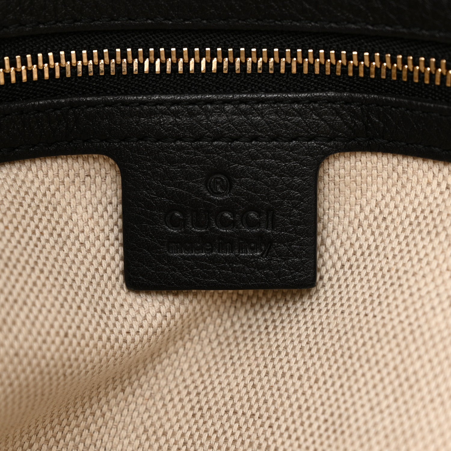 Gucci Pebbled Calfskin Medium Soho Chain Shoulder Bag Black 6 of 16