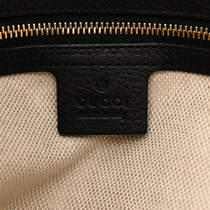 Gucci Pebbled Calfskin Medium Soho Chain Shoulder Bag Black 6 of 16