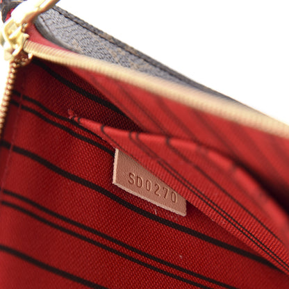 Louis Vuitton Monogram Neverfull MM GM Pochette Cherry 7 of 9
