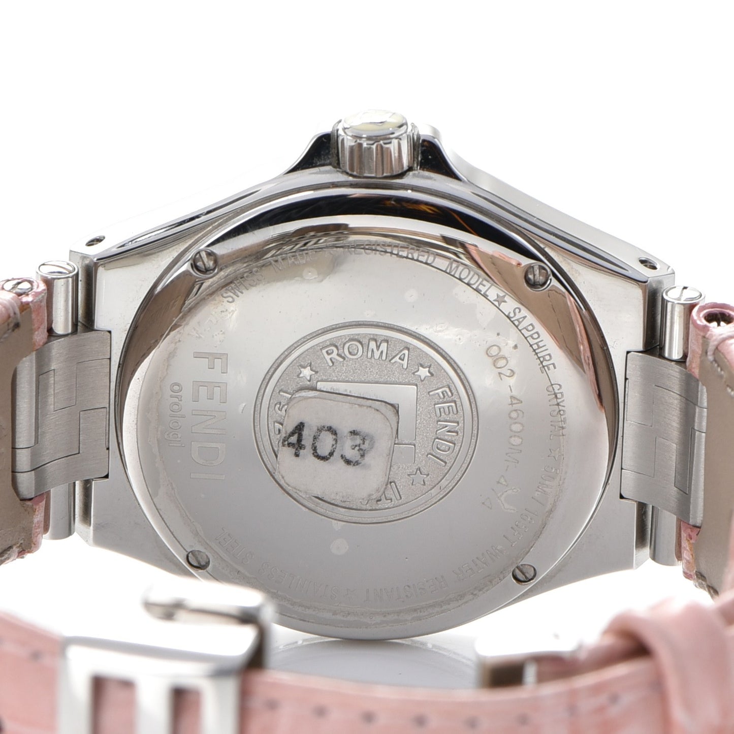 Stainless Steel Alligator Diamond 33mm High Speed Quartz Watch Pink