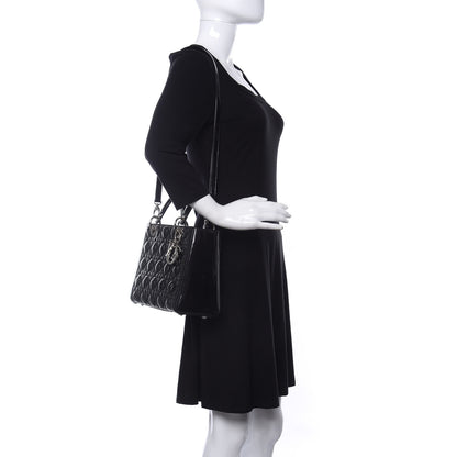 Christian Dior Patent Cannage Medium Lady Dior Black 2 of 11