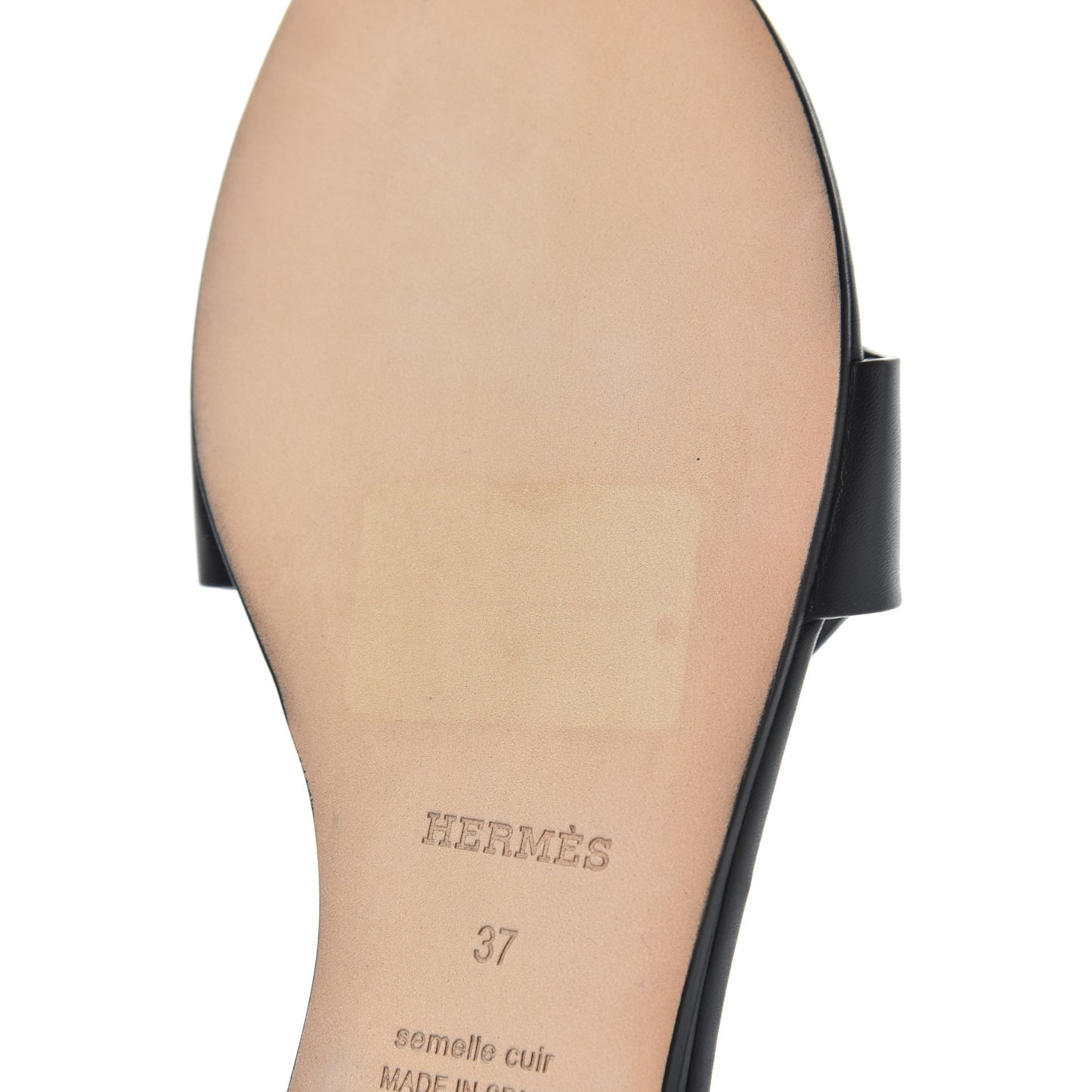 Calfskin Lisboa Sandals 37 Black