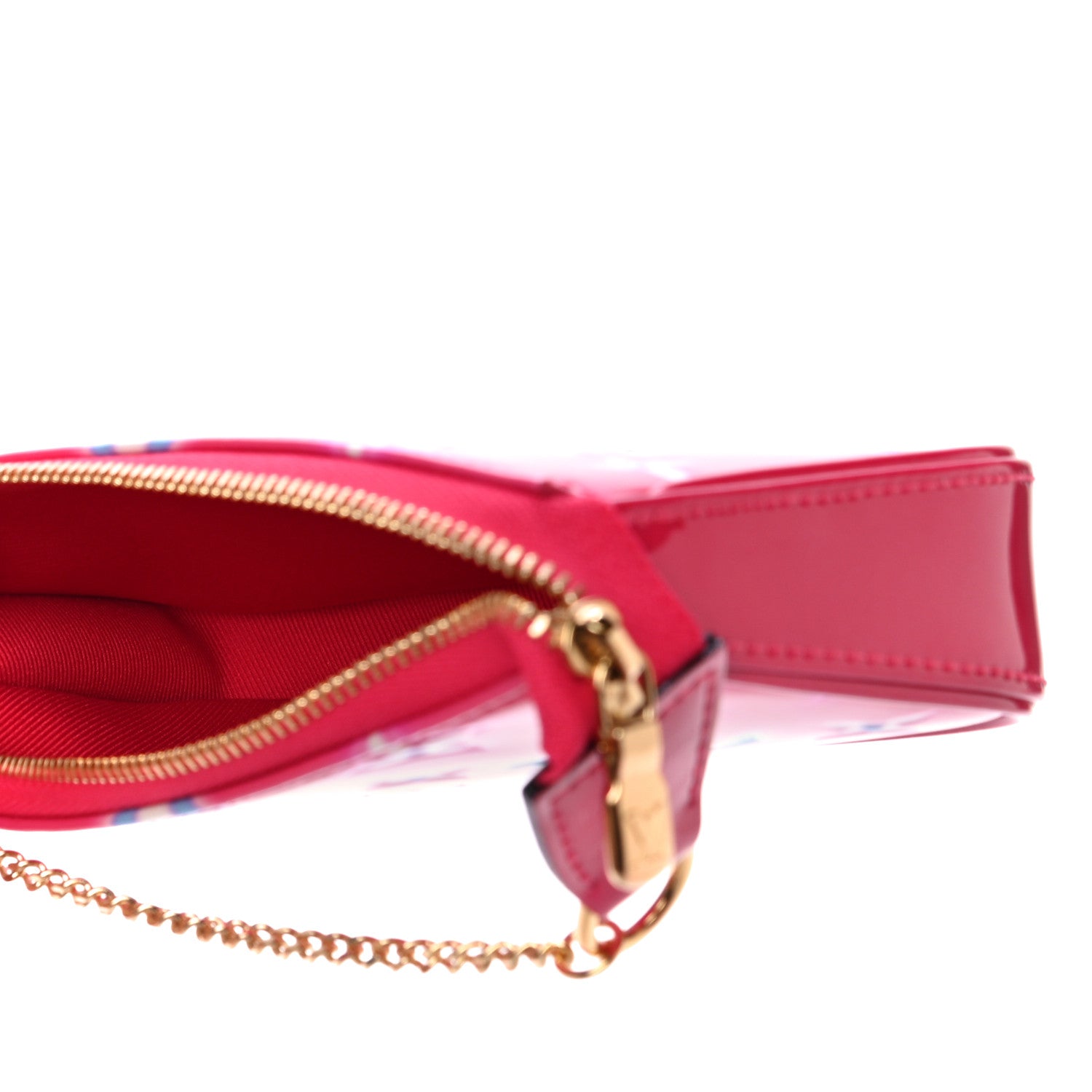 Louis Vuitton Vernis Valentine Mini Pochette Accessories Fuchsia Neon 5 of 10