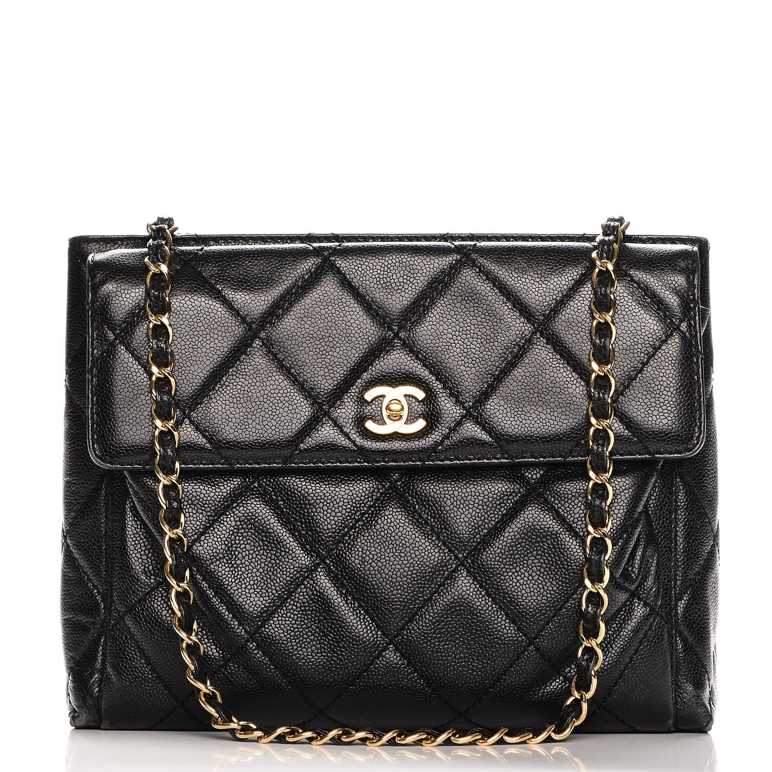 Chanel Caviar Quilted Flap Shoulder Bag Black 1 of 12