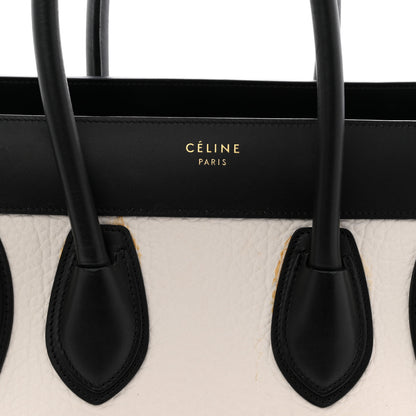 Celine Bullhide Calfskin Nubuck Micro Tri-Color Luggage White Khaki 7 of 13