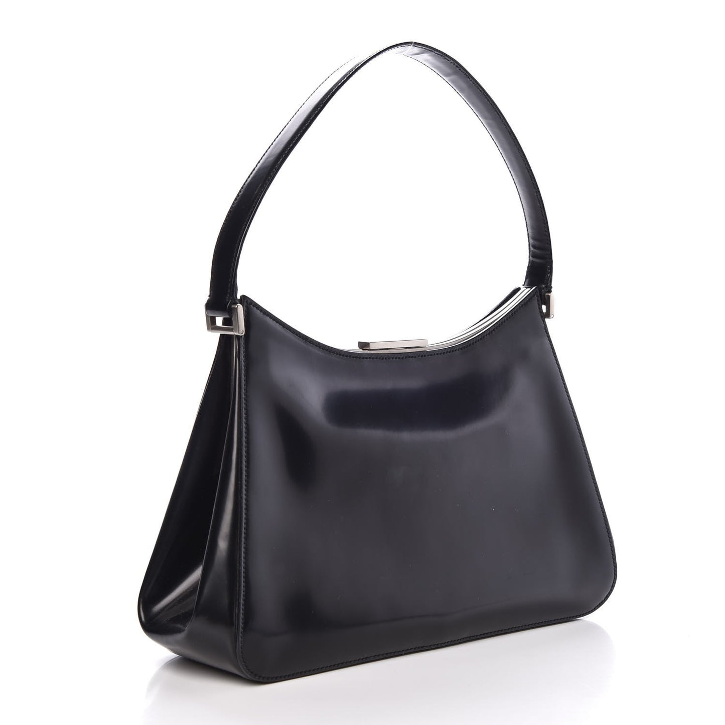 Spazzolato Cern Shoulder Bag Black