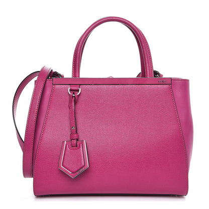 Fendi Vitello Elite Petite 2Jours Tote Magenta 1 of 8