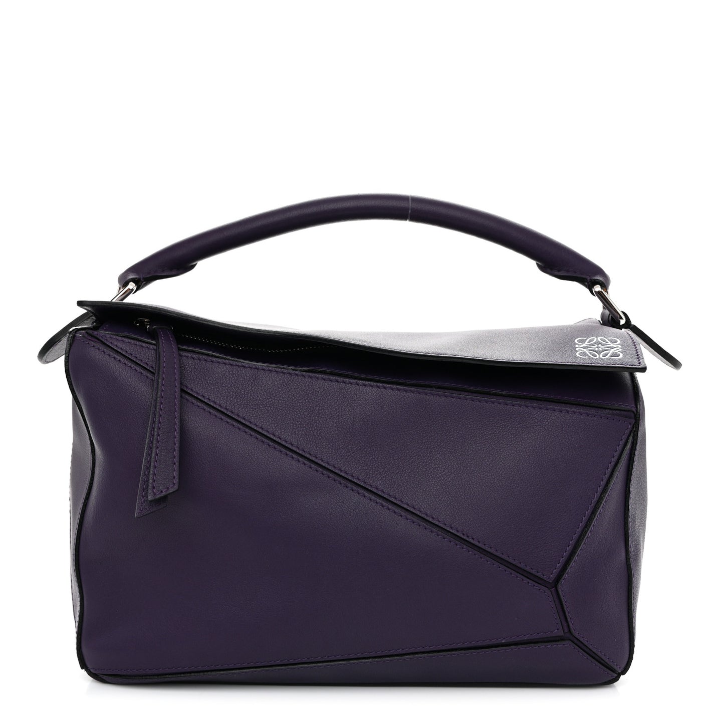 Calfskin Medium Puzzle Bag Purple
