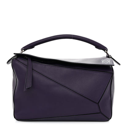 Loewe Calfskin Medium Puzzle Bag Purple 1 of 10