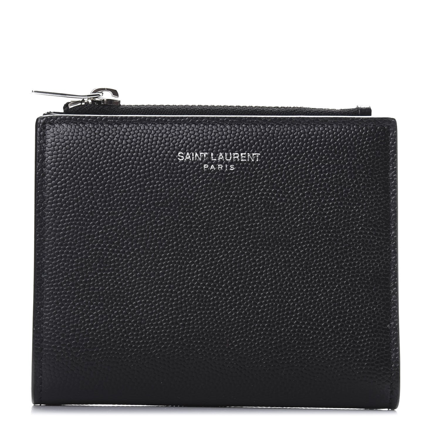 Grain De Poudre Zippered Card Holder Black