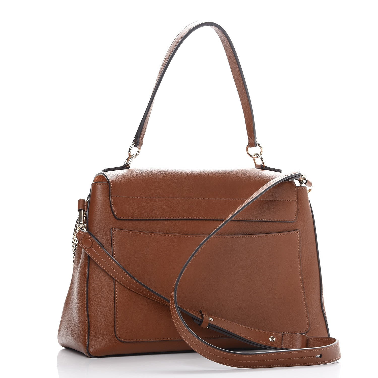 Chloe Calfskin Medium Faye Day Shoulder Bag Tan 4 of 8