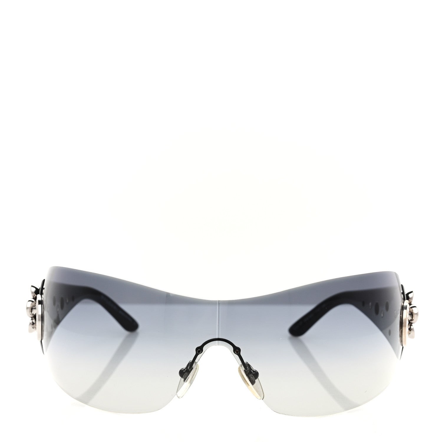 Bulgari BVLGARI Crystal Flower Sunglasses 652-B Black 2 of 6