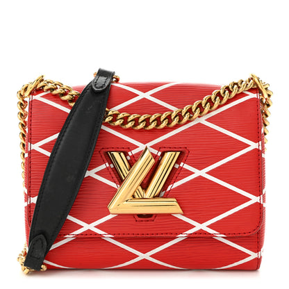 Louis Vuitton Epi Malletage Twist Shoulder Bag PM Rouge 1 of 9