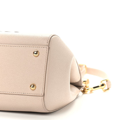 Dolce & Gabbana Dauphine Medium DG Family Patch Miss Sicily Satchel Beige 9 of 9