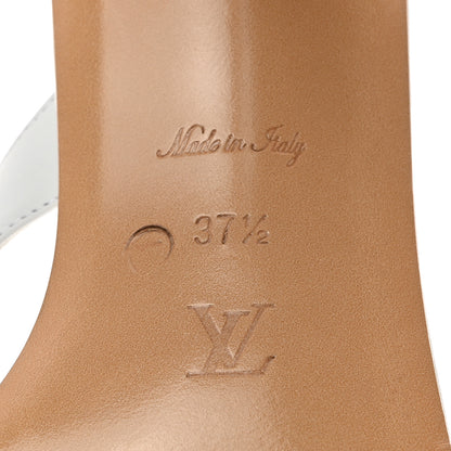 Louis Vuitton Calfskin Signature Thong Sandal 37.5 White 6 of 11
