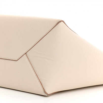 Celine Grained Calfskin Medium Horizontal Cabas Phantom White 10 of 17
