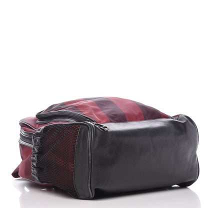 Burberry Nylon Supernova Check Backpack Red 4 of 16