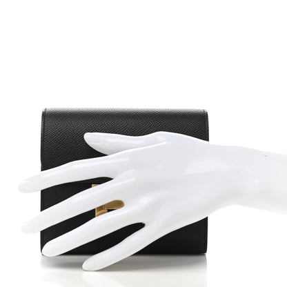 Hermes Epsom Constance Compact Passant Wallet Black 2 of 7