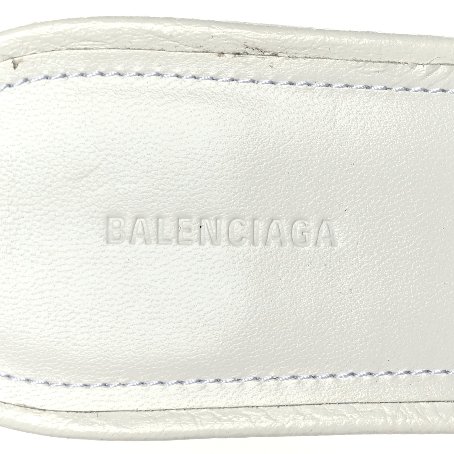 Agneau Arena Cagole 50mm Slide Sandals 36.5 Optic White