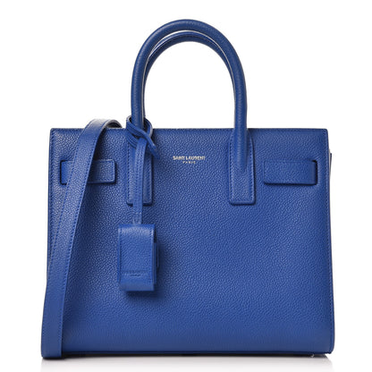 Saint Laurent Calfskin Nano Sac De Jour Cobalt Blue 1 of 8