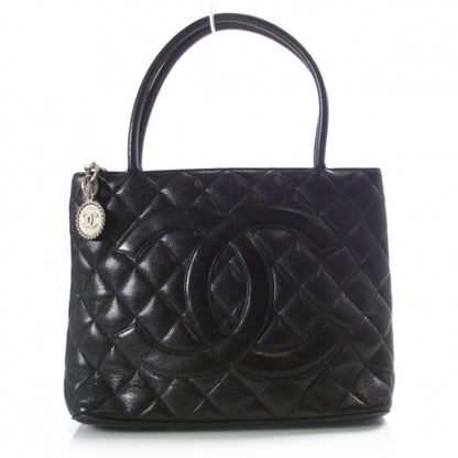 Chanel Caviar Medallion Tote Black 1 of 14