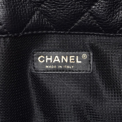 Chanel Calfskin Quilted XXL Travel Flap Bag Black 6 of 9