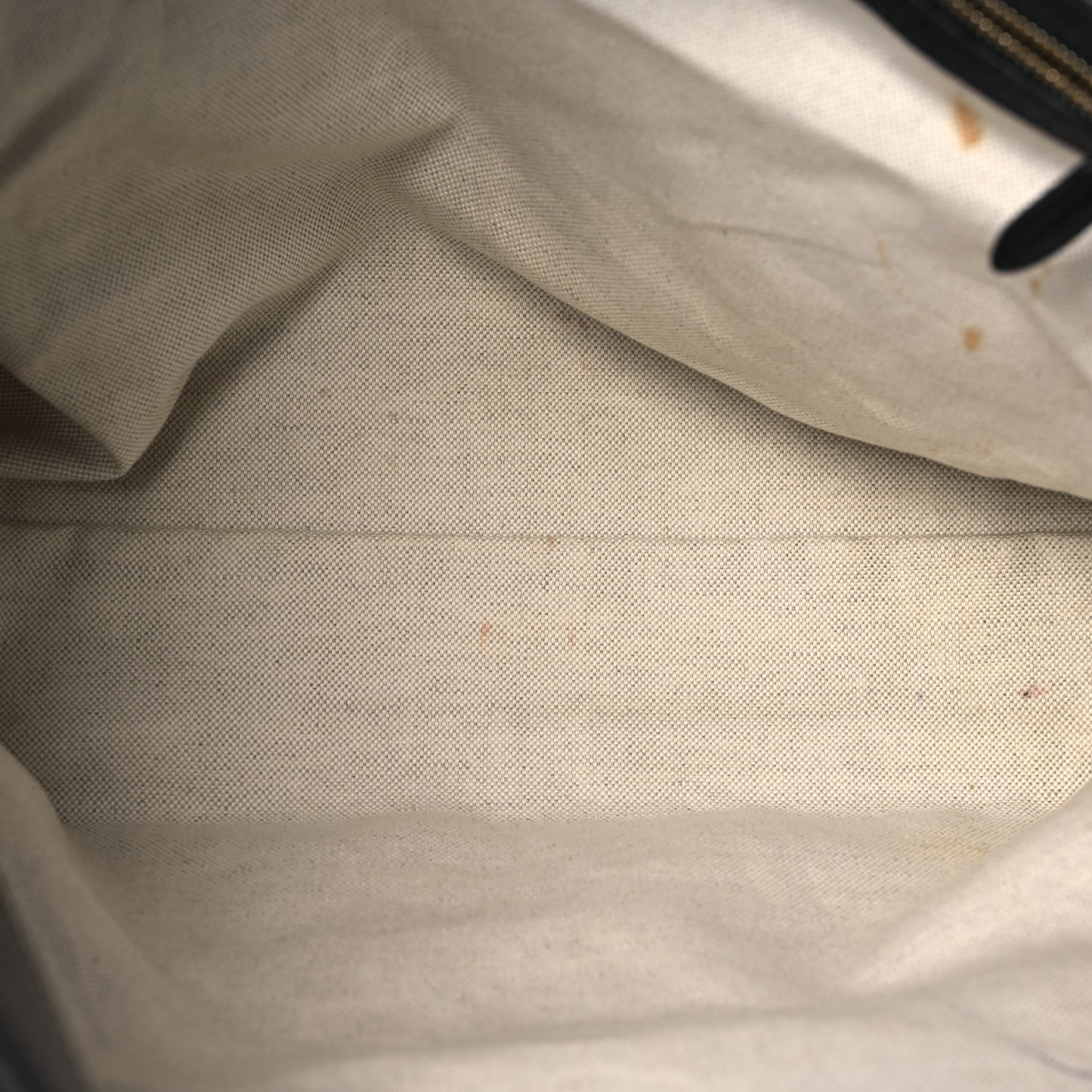 Jacquard Black Denim GG Monogram Medium Ophidia Shopping Tote Black Ivory